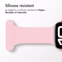imoshion Bracelet infirmier en silicone Apple Watch Series 1 t/m 9 / SE (38/40/41 mm) | Series 10 / 11 (42 mm) - Rose