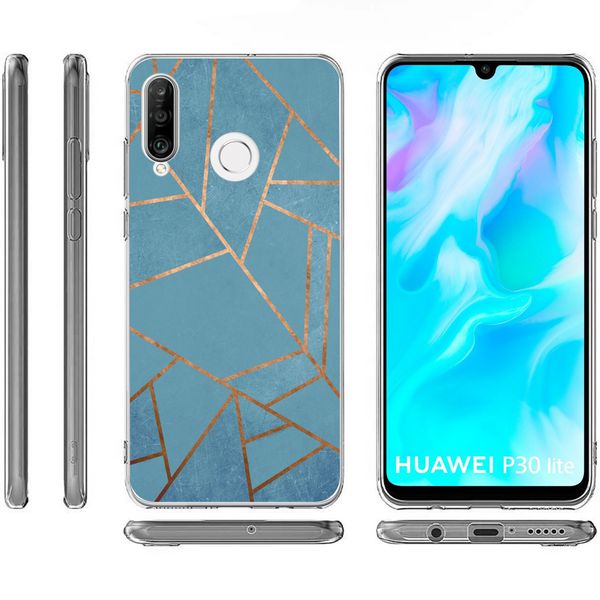 imoshion Coque Design Huawei P30 Lite - Blue Graphic