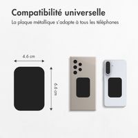 imoshion Lot de 2 plaques métalliques pour support magnétique - Noir
