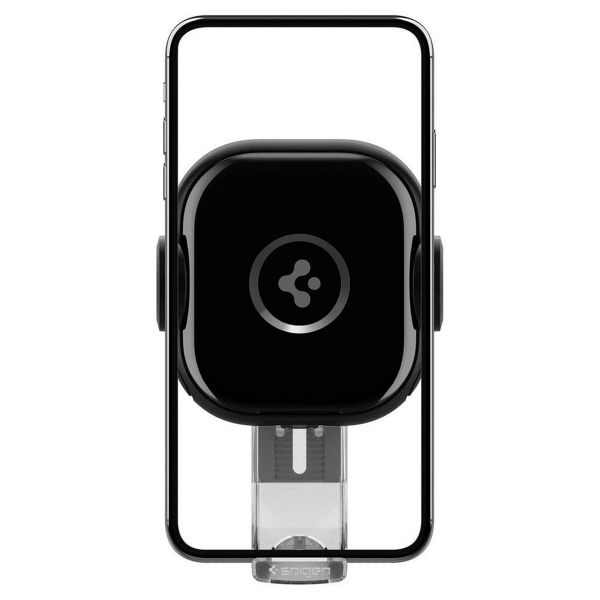 Spigen OneTap Support de Téléphone Pare-brise/Tableau de Bord - Charge sans Fil - Universel - Noir