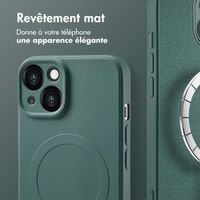 imoshion Coque Couleur avec MagSafe Apple iPhone 14 - Vert foncé