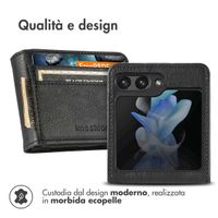 imoshion Étui de télephone portefeuille Luxe Samsung Galaxy Z Flip 5 - Noir