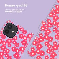 imoshion Étui de télephone portefeuille Design Apple iPhone 11 - Dusty Rose Blossoms