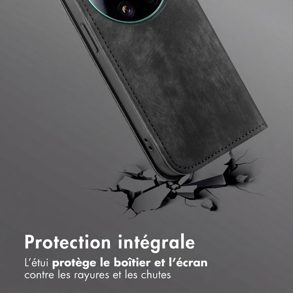 imoshion Étui de téléphone portefeuille Slim Xiaomi 17 Ultra - Noir