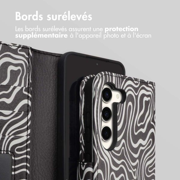 imoshion Étui de télephone portefeuille Design Samsung Galaxy S23 - Black And White