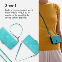 imoshion Etui de télephone portefeuille avec cordon Apple iPhone 16 - Turquoise