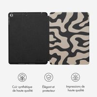 Selencia Coque tablette Vivid Apple iPad 6 (2018) 9.7 pouces / iPad 5 (2017) 9.7 pouces - Art Wave Black