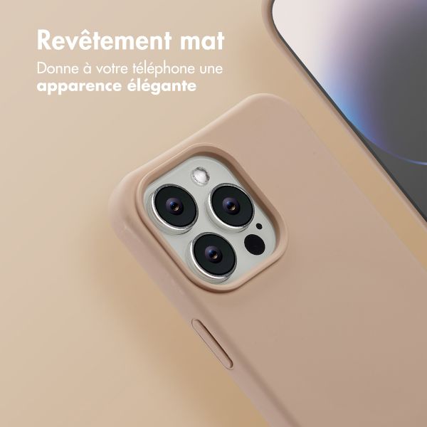 imoshion Coque arrière Color avec cordon amovible et MagSafe Apple iPhone 14 Pro Max - Nude
