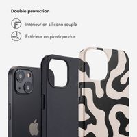 Selencia Coque arrière Vivid Apple iPhone 13 - Art Wave Black