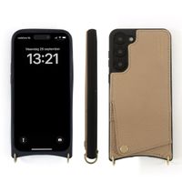 Dutchies Coque avec porte-cartes Samsung Galaxy S23 Ultra - Cordon de téléphone non inclus - Beige