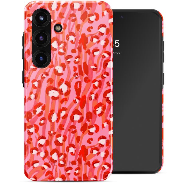 Selencia Coque arrière Vivid Tough Samsung Galaxy S25 - Wild Spots Lipstick