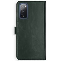 Selencia Étui portefeuille en cuir véritable Samsung Galaxy S20 FE - Vert