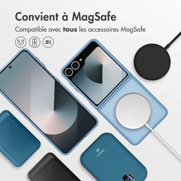 imoshion Coque Color Guard avec MagSafe Samsung Galaxy Z Flip 7 - Bleu clair