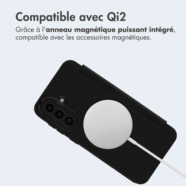 imoshion Bookcase transparente avec MagSafe Samsung Galaxy A57 (5G) - Noir