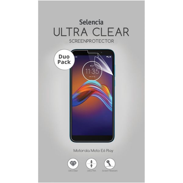 Selencia Protection d'écran Duo Pack Motorola Moto E6 Play