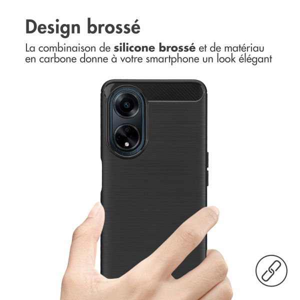 imoshion Coque Brushed Oppo A98 - Noir