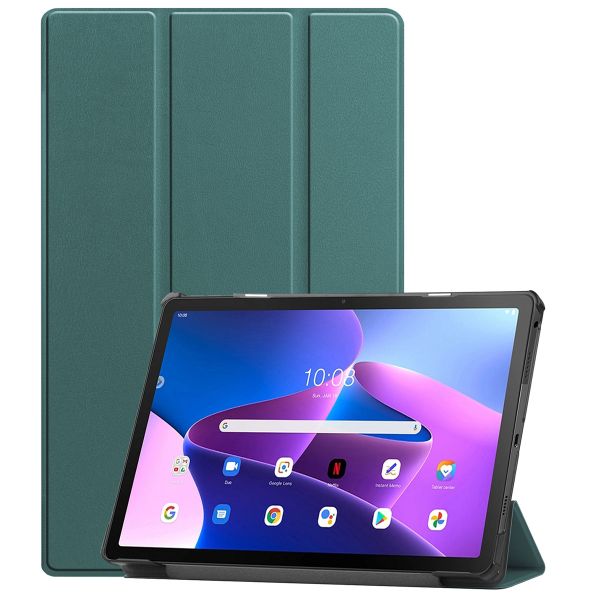 imoshion Coque tablette Trifold Lenovo Tab M10 Plus (3rd gen) - Vert foncé