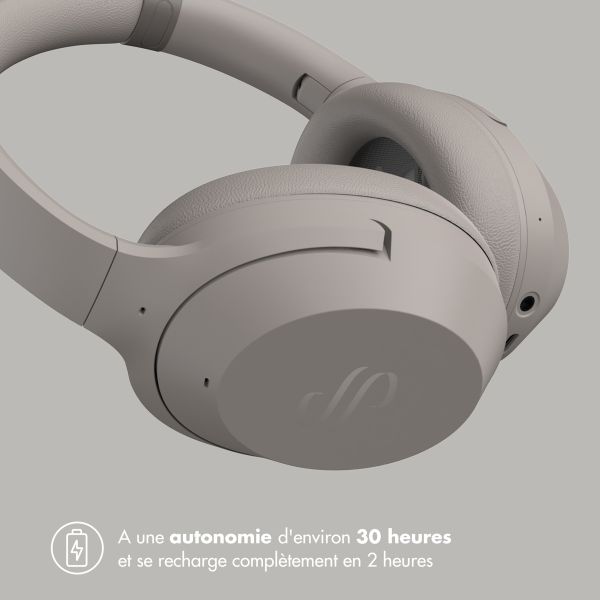 Selencia Casque sans fil Urban Play - Réduction active du bruit (ANC) - Avec étui de rangement - Cosy Grey