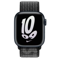 Apple Bracelet Nike Sport Loop Apple Watch Series 1 t/m 9 / SE (38/40/41 mm) | Series 10 / 11 (42 mm) - Noir & Blanc