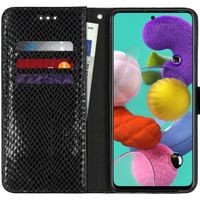 Etui de téléphone imprimé de serpent Samsung Galaxy A51