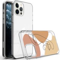 imoshion Coque Design iPhone 12 (Pro) - Line Art Color Face