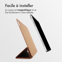 Accezz Coque tablette trifold en cuir Apple iPad Pro 13 (2025) M5 / (2024) M4 - Cognac