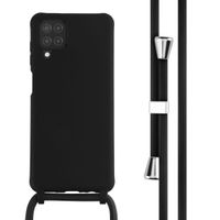 imoshion Coque en silicone avec cordon Samsung Galaxy A12 - Noir