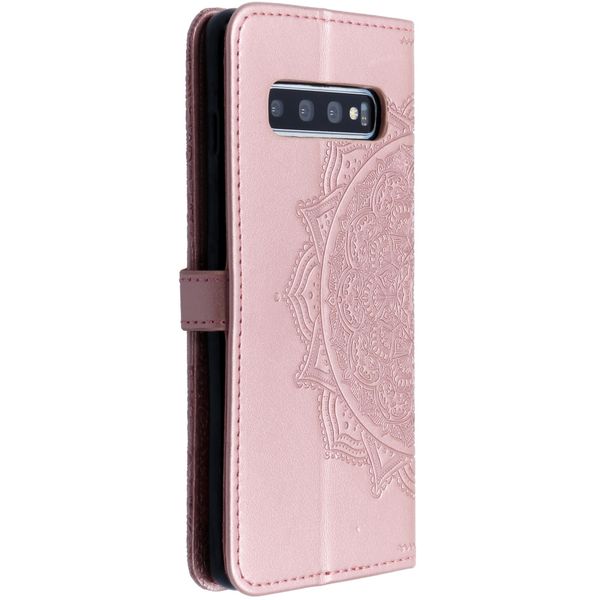 Etui de téléphone portefeuille Mandala Samsung Galaxy S10