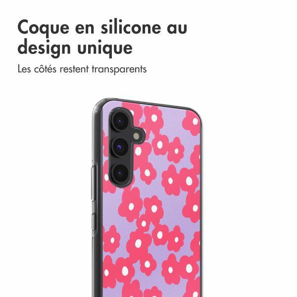 imoshion Coque design pour Samsung Galaxy A54 - Dusty Rose Blossoms