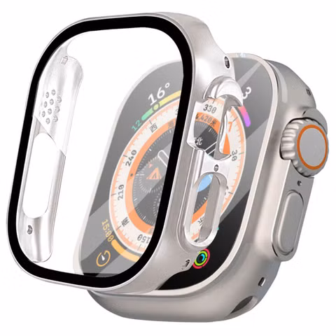 imoshion Coque rigide à couverture complète Apple Watch Ultra / Ultra 2 / Ultra 3 - 49 mm - Titanium