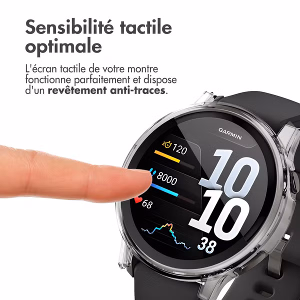 imoshion Coque rigide à couverture complète Garmin Venu 4 - 41 mm - Transparent