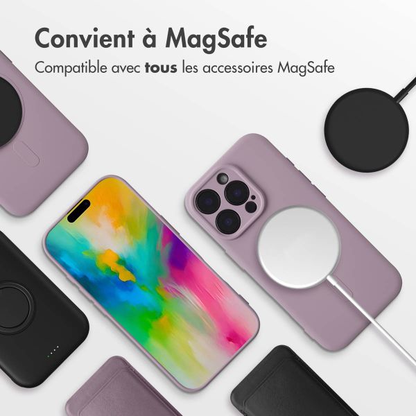 imoshion Coque Couleur avec MagSafe Apple iPhone 16 Pro Max - Violet
