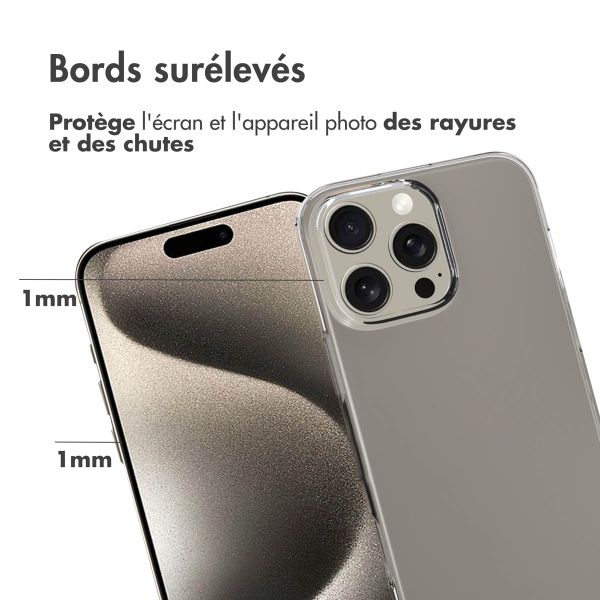 Accezz Coque Clear Apple iPhone 16 Pro Max - Transparent