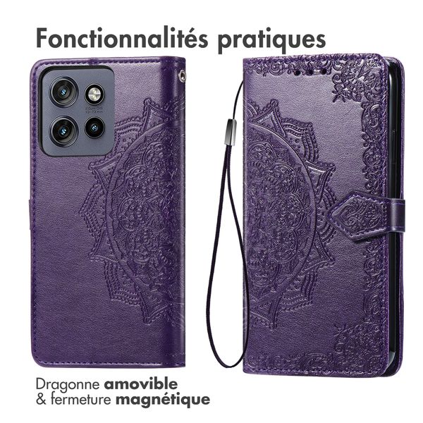 imoshion Etui de télephone Mandala Motorola Edge 60 Neo - Violet