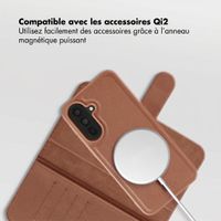 Selencia Étui portefeuille amovible Olyn avec MagSafe Samsung Galaxy A37 (5G) - Marron