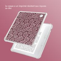 imoshion Coque Design Clear Kobo Libra Colour - Bloom Love Blush