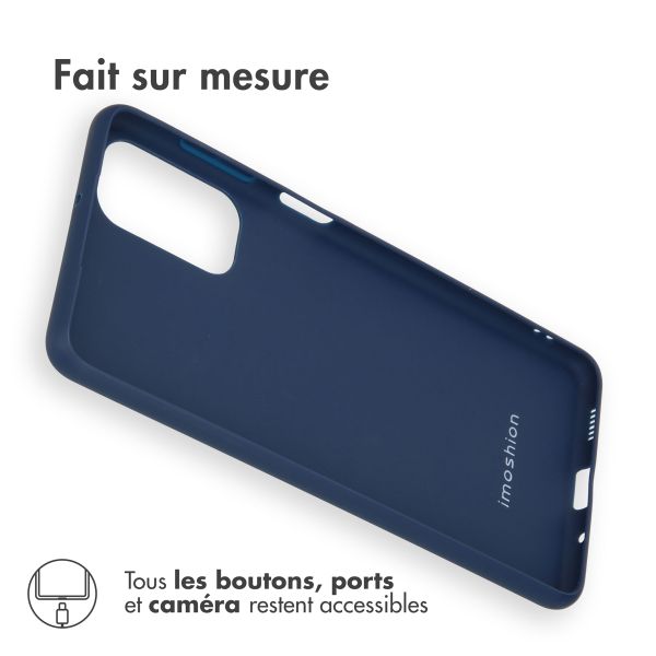 imoshion Coque Couleur Samsung Galaxy M52 - Bleu foncé