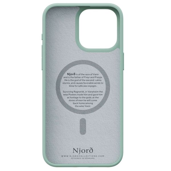 Njorð Collections Coque en tissu MagSafe iPhone 15 Pro Max - Turquoise