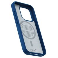 Njorð Collections Coque daim Comfort+ MagSafe iPhone 15 Pro - Blue