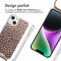 imoshion Coque Design avec cordon Apple iPhone 14 - Leopard Mood