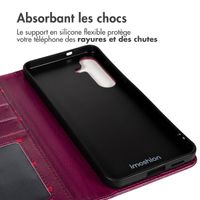 imoshion Étui de télephone portefeuille Design Samsung Galaxy S25 - Crush Check Coral Dust