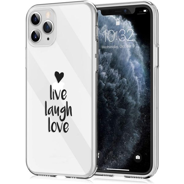 imoshion Coque Design iPhone 11 Pro - Live Laugh Love - Noir