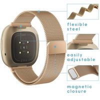 imoshion Milanais Watch bracelet le Fitbit Versa 4 / 3 / Sense (2) - Rose Champagne