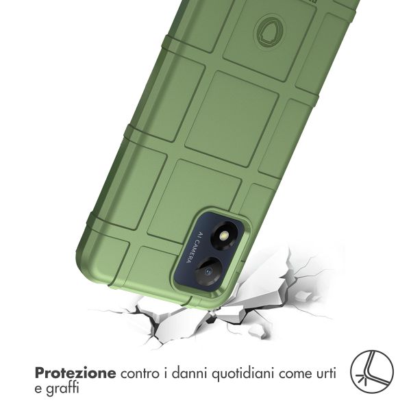 imoshion Coque Rugged Shield Motorola Moto E13 - Vert foncé
