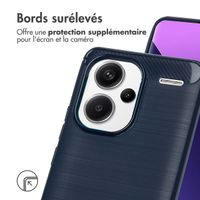 imoshion Coque Brushed Xiaomi Redmi Note 13 Pro Plus (5G) - Bleu foncé