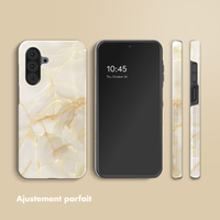 Selencia Coque arrière Vivid Samsung Galaxy A26 - Golden Beige Marble