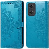 imoshion Etui de téléphone portefeuille Mandala Motorola Moto G04 / G24 - Turquoise