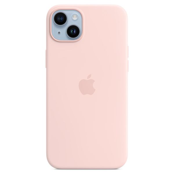 Apple Coque en silicone MagSafe iPhone 14 Plus - Chalk Pink