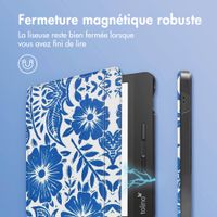 imoshion Design Slim Hard Sleepcover avec support Tolino Vision 5 - Flower Tile