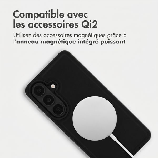 Accezz Coque arrière Edge avec MagSafe Samsung Galaxy S26 - Noir